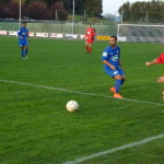 Valentin Guyon a réalisé un excellent match dans la défense de son couloir.